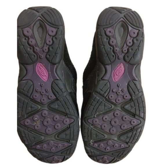 EASY SPIRIT WOMEN'S US 8 W BLACK SE SHANA 100% SUEDE LEATHER CLOG MULE - Picture 3 of 3